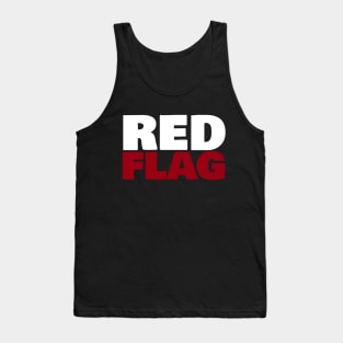Red Flag Typography Tank Top